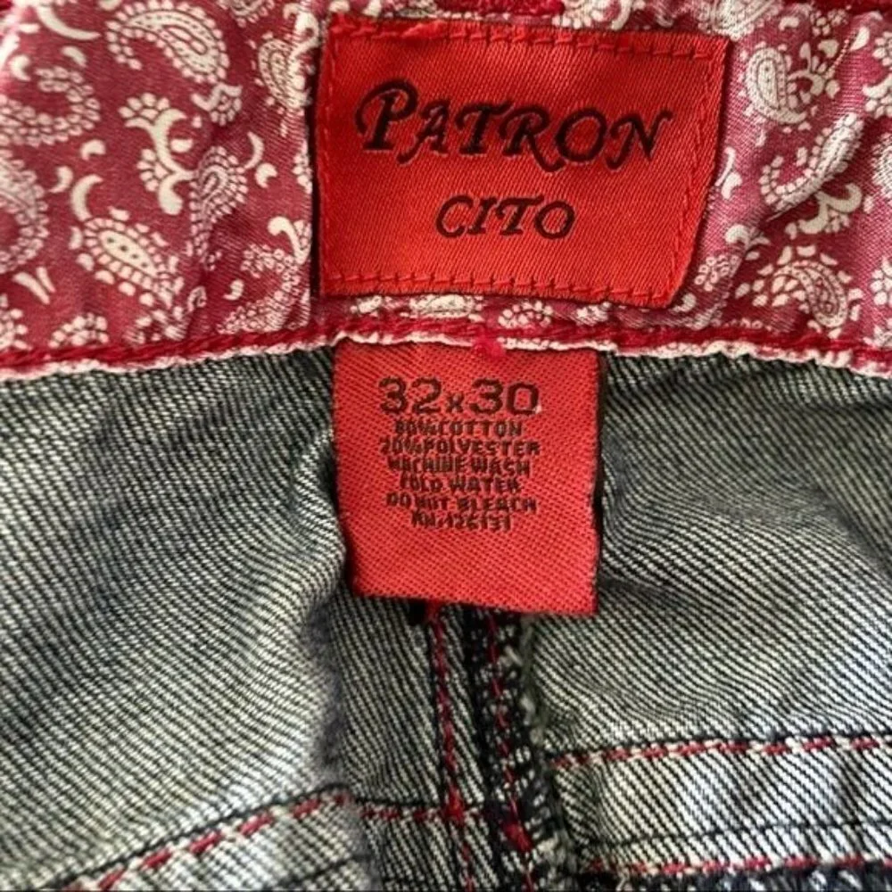 Patron Cito Distressed Jeans Mens 32 X 30
